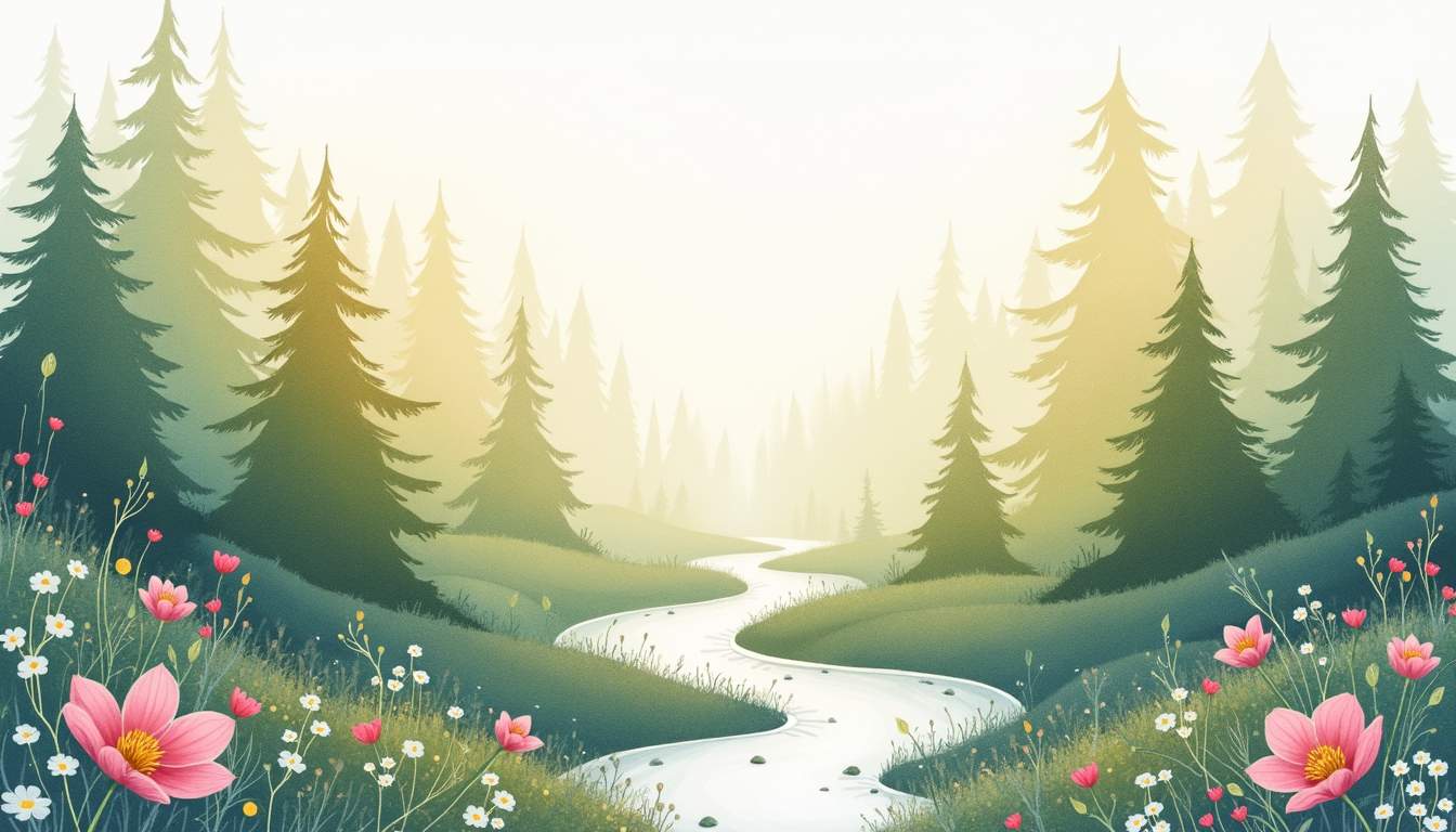 A serene landscape that symbolizes healing